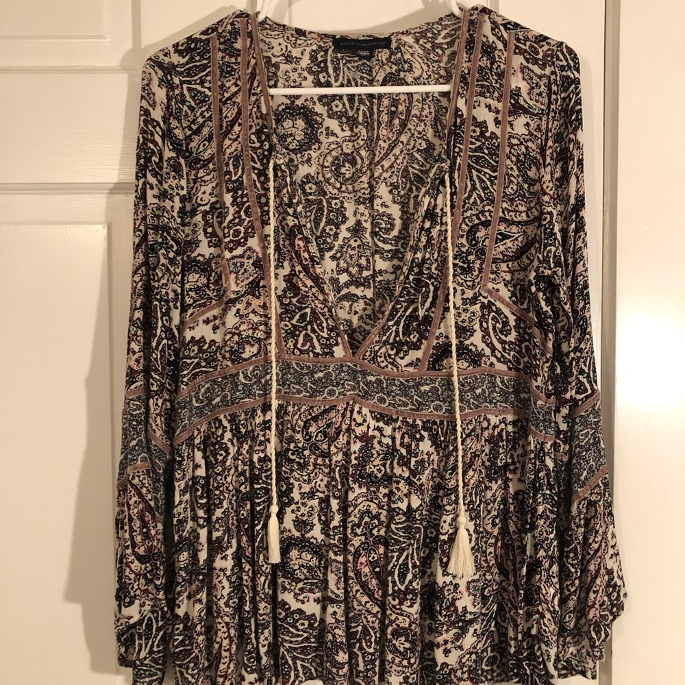Flowy Patterned Shirt